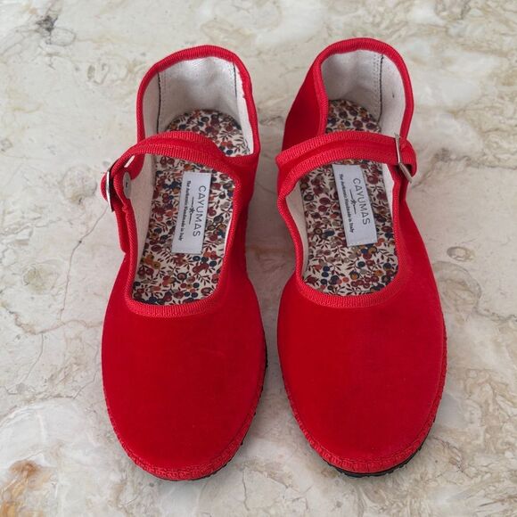 Cayumas Shoes - Cayumas Boheme Rosso Mary Jane Flats Venetian Slippers